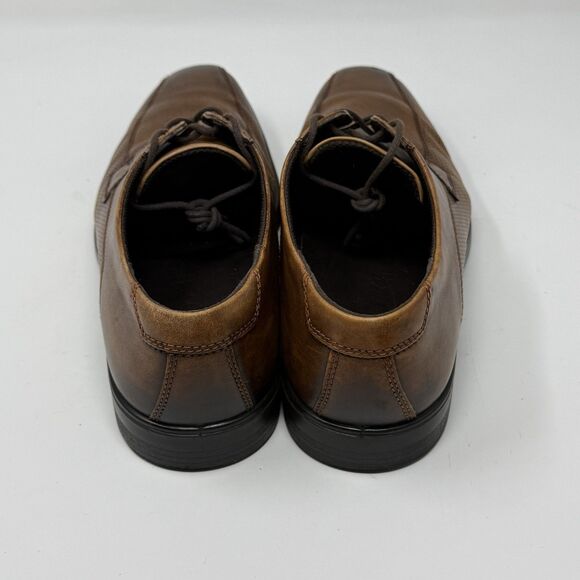 Ecco Melbourne Derby Casual Dress Shoes Mens 10 EU 44 Brown Leather Bicycle Toe main image 9